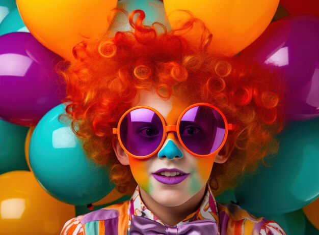 Creatief feest clown kind