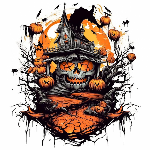 Creatief halloween gost-ontwerp op de zwarte achtergrond