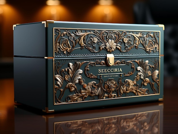 Foto creatief van luxe doosverpakking die elegantie uitstraalt en sophi elegant dooscollectiedesign
