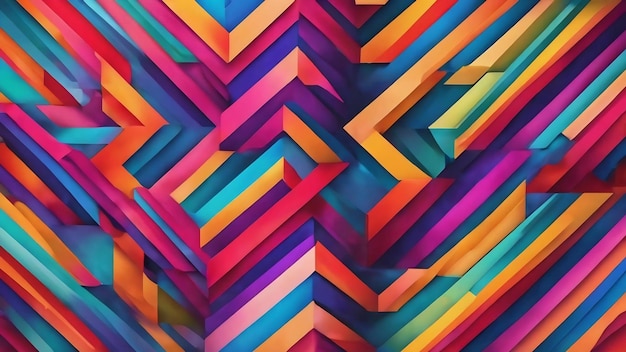Creatieve abstracte geometrische strepen achtergrond ontfocust levendig vervaagde kleurrijke behang