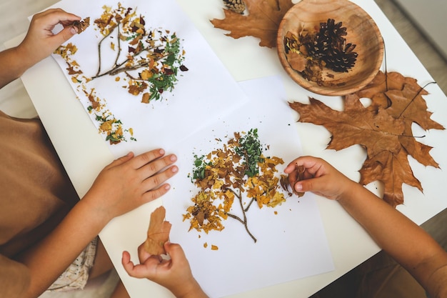 Foto creatieve activiteiten voor kinderen herfstidee