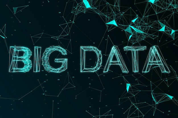 Creatieve big data-achtergrond