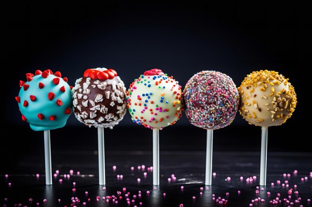 Creatieve Cake Pops in verschillende smaken