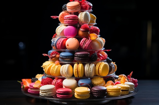 Creatieve generatieve AI van Macaron Tower