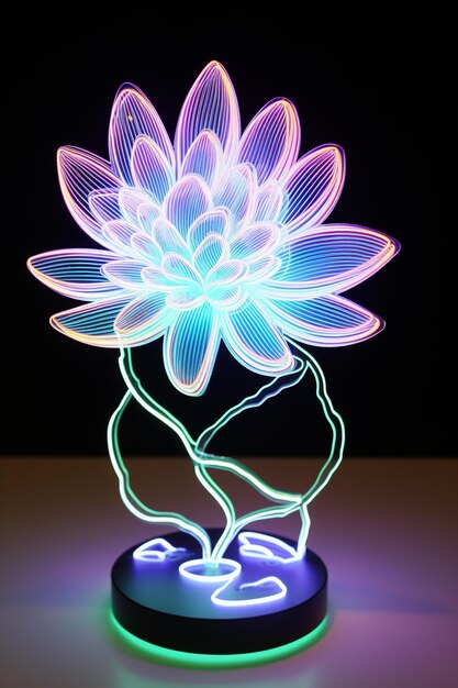 Creatieve gloeiende neon Holografische 3D Glow