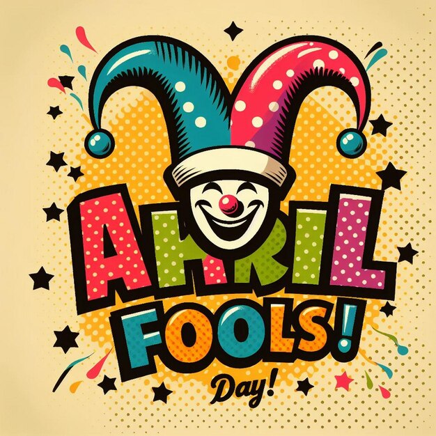 Creatieve Happy April Fools Day illustratie clipart April Fool Day