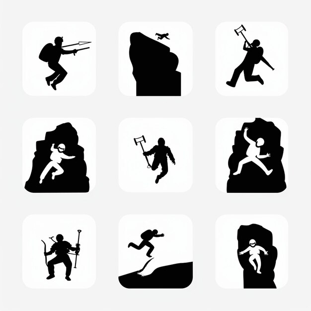 Creatieve Icon Set titels voor mobiele app ontwerpen