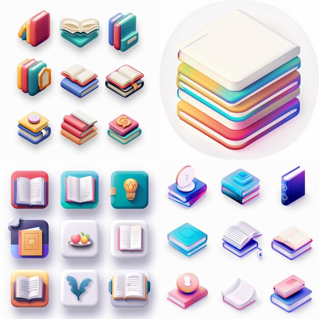 Creatieve Icon Set titels voor mobiele app ontwerpen