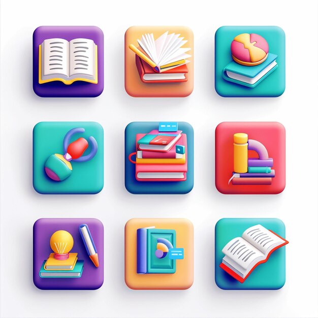 Creatieve Icon Set titels voor mobiele app ontwerpen