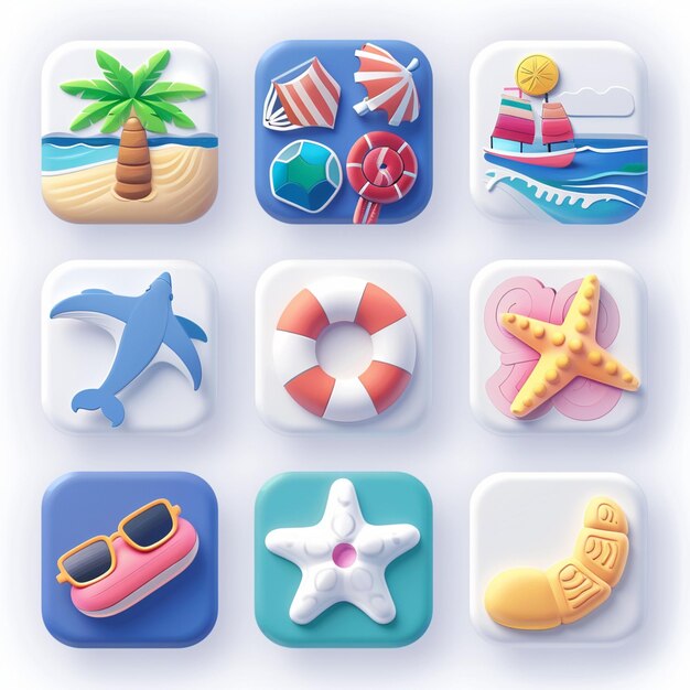 Creatieve Icon Set titels voor mobiele app ontwerpen