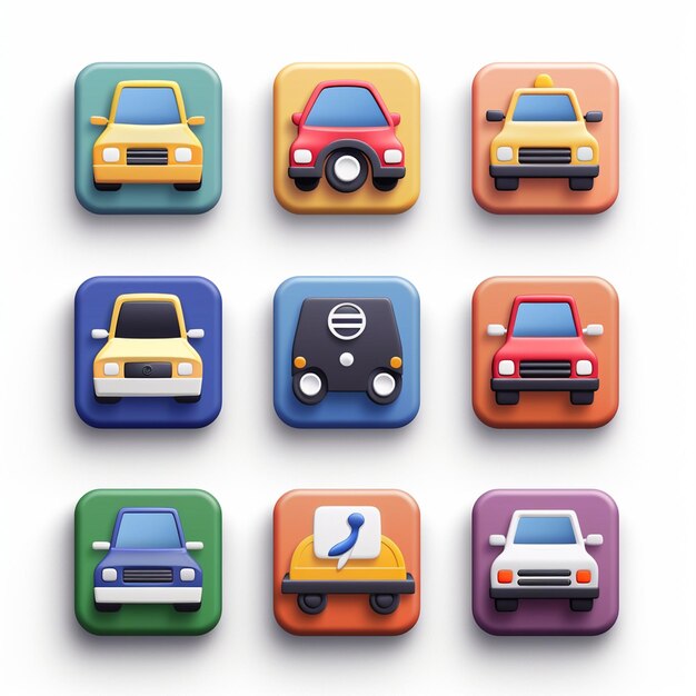 Foto creatieve icon set titels voor mobiele app ontwerpen