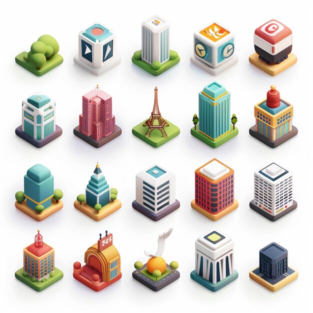 Creatieve Icon Set titels voor mobiele app ontwerpen