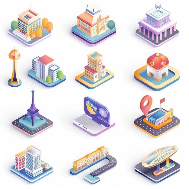 Creatieve Icon Set titels voor mobiele app ontwerpen