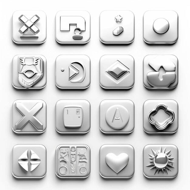 Creatieve Icon Set titels voor mobiele app ontwerpen