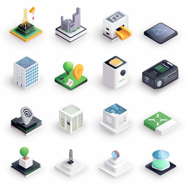 Creatieve Icon Set titels voor mobiele app ontwerpen