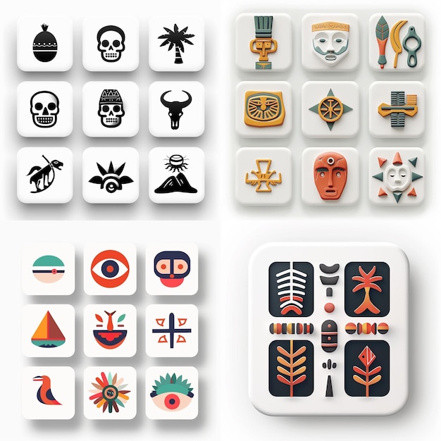 Creatieve Icon Set titels voor mobiele app ontwerpen