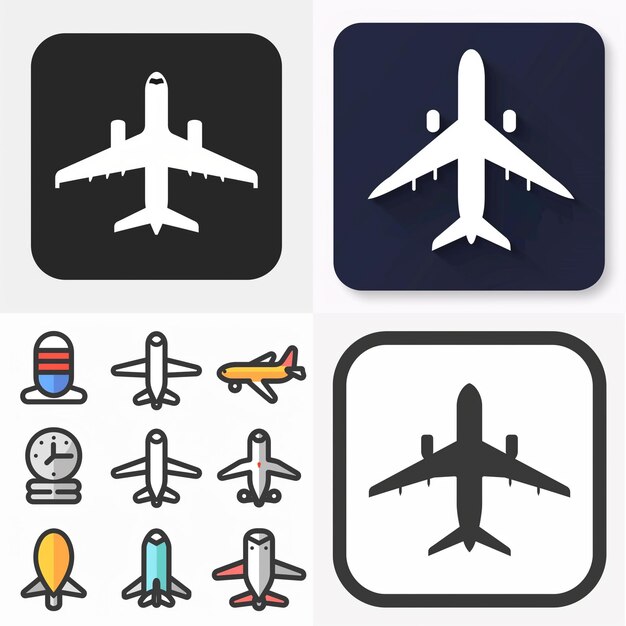 Creatieve Icon Set titels voor mobiele app ontwerpen