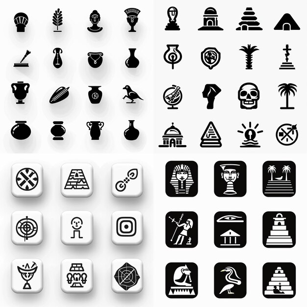 Creatieve Icon Set titels voor mobiele app ontwerpen