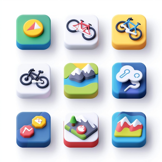 Creatieve Icon Set titels voor mobiele app ontwerpen