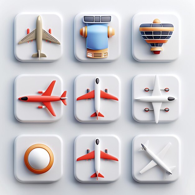 Creatieve Icon Set titels voor mobiele app ontwerpen