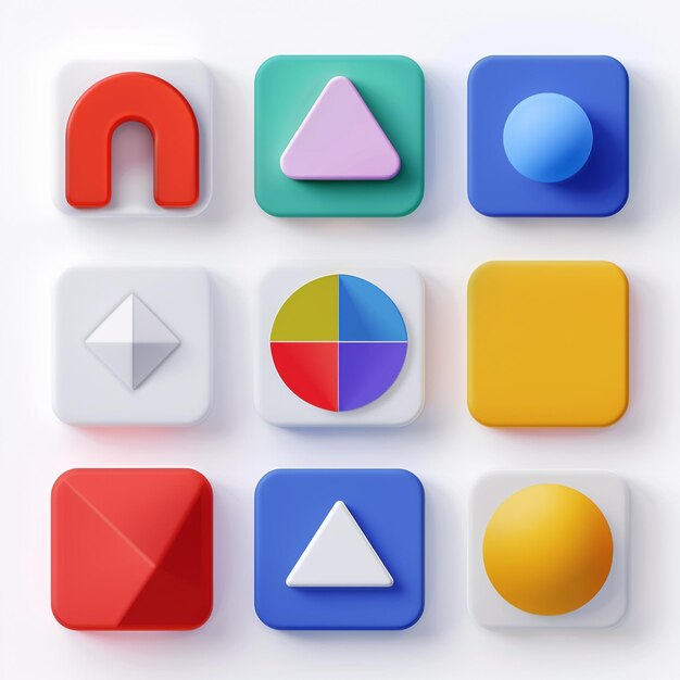 Creatieve Icon Set titels voor mobiele app ontwerpen