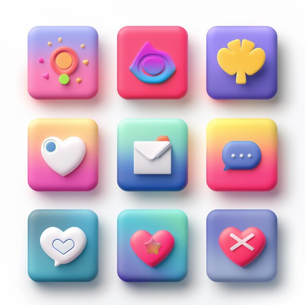 Creatieve Icon Set titels voor mobiele app ontwerpen