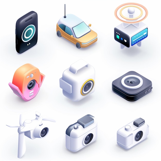 Creatieve Icon Set titels voor mobiele app ontwerpen