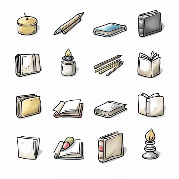 Creatieve Icon Set titels voor mobiele app ontwerpen