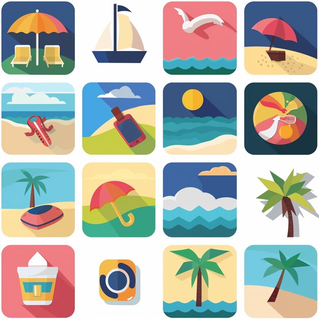 Creatieve Icon Set titels voor mobiele app ontwerpen