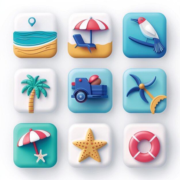 Creatieve Icon Set titels voor mobiele app ontwerpen