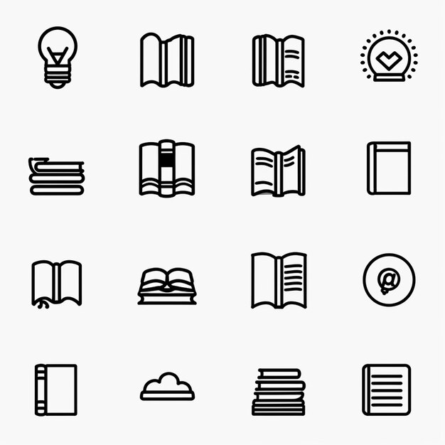 Creatieve Icon Set titels voor mobiele app ontwerpen