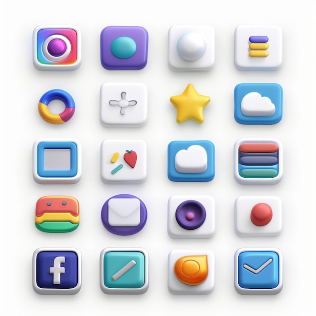 Creatieve Icon Set titels voor mobiele app ontwerpen