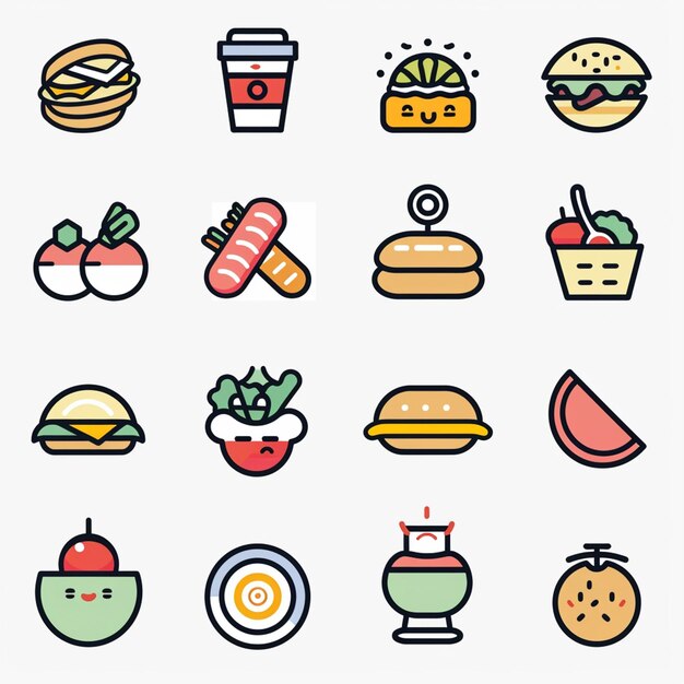 Creatieve Icon Set titels voor mobiele app ontwerpen