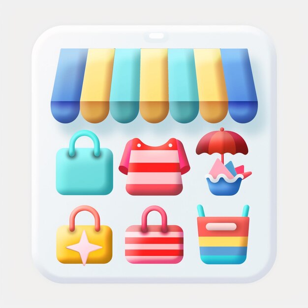 Foto creatieve icon set titels voor mobiele app ontwerpen