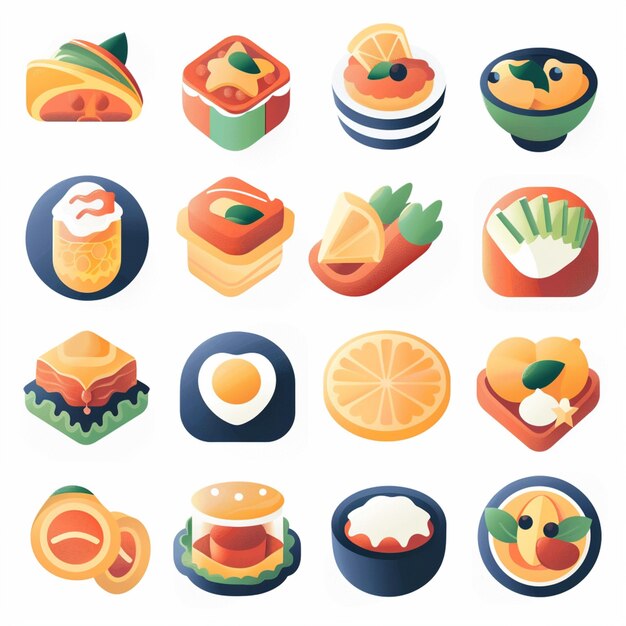 Creatieve Icon Set titels voor mobiele app ontwerpen