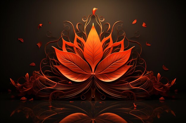 Creatieve illustratie generatieve ai foto zen lotusbloem op water meditatie harmonie spiritualiteit concept