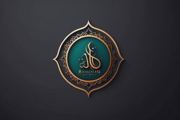 Foto creatieve initiële letter ramadan kareen logo ontwerp met moderne zakelijke vector sjabloon