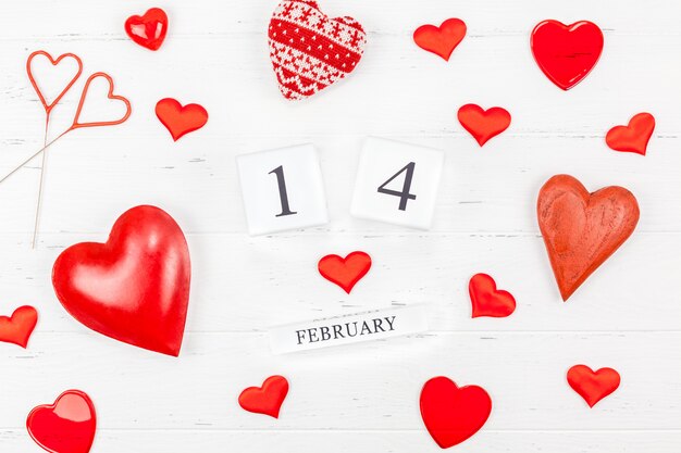 Creatieve Valentine-dag romantische samenstelling