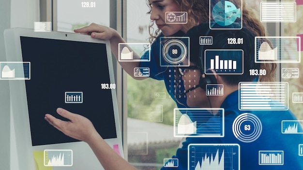 Creatieve visualisatie van technologie voor het analyseren van bedrijfsgegevens