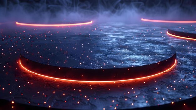 디지털 설정에서 일시 멈추기 버튼의 D 렌더링을 만들기 개념 디지털 랜더링 정지 버튼 3D 모델링 가상 환경