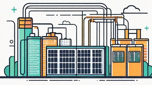 Photo creating an efficient smart grid system