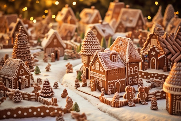 Creating a Gingerbread Village Together