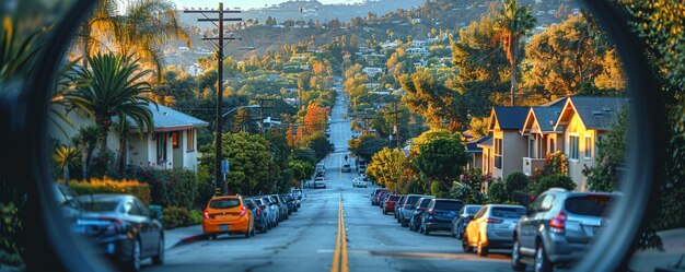 Photo creating a neighborhood watch program to promote background