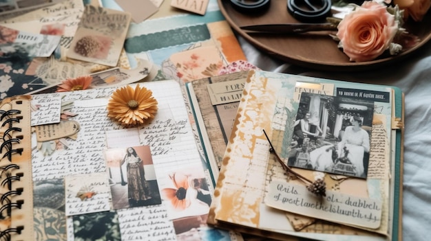 Creating a scrapbook of favorite memories