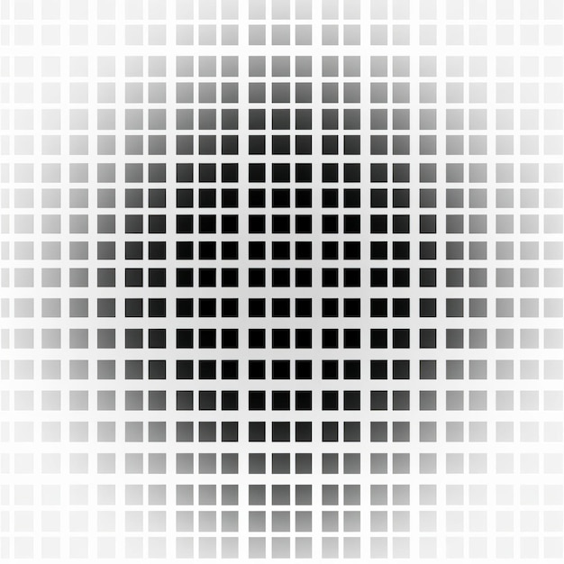黒と白の色彩でシームレスグリッドを作成する シンプルベクトル2d