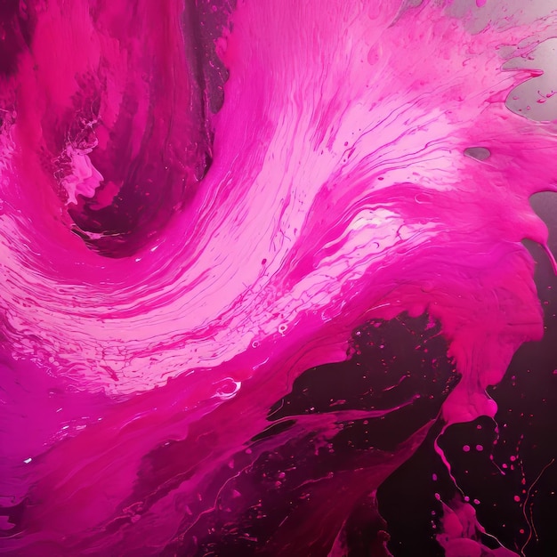 Creating A Textured Magenta Painting With Irregular Patterns