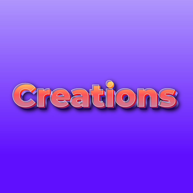 CreationsText effect JPG gradient purple background card photo