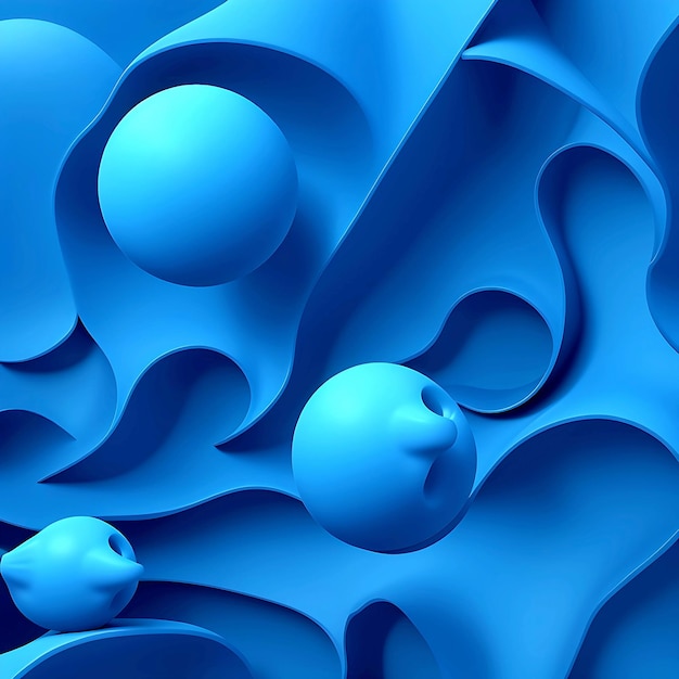 Творческий 3D-голубой фон