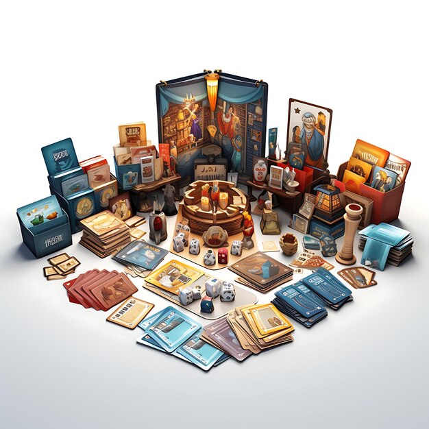 Premium AI Image Creative 3D of Collectible Card Game Market