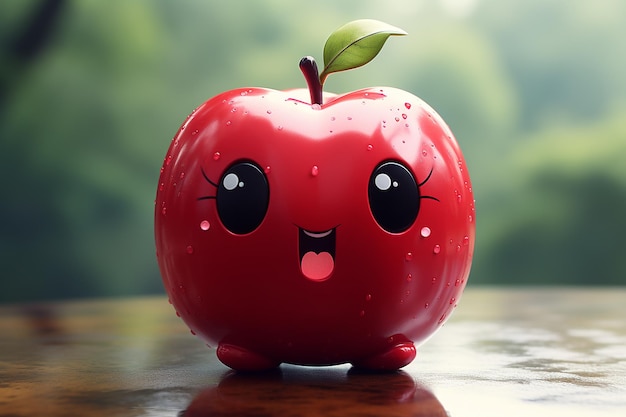 写真 クリエイティブな 3d かわいい apple デザイン